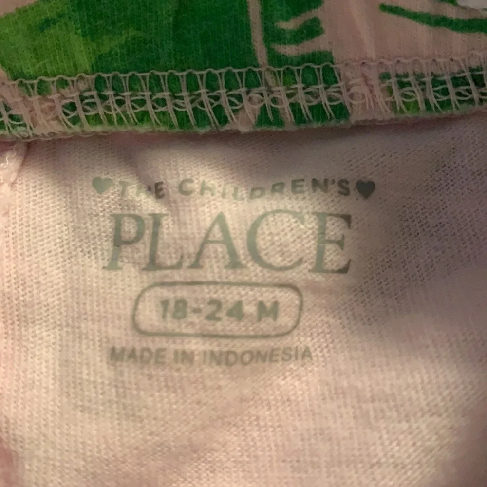 Children’s place palm island print pink cotton skirt vacation 18-24 m